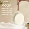 CAROTE Frying Pan 28cm, IH & Gas Compatible, PFOAPFOS Free, 5-Layer Construction, Ultra-Lightweight, Deep Design, Marble Coating, Non-Stick, Easy to