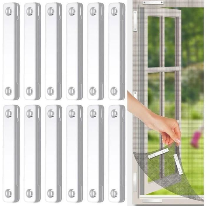 Clips Magnétiques Aimants pour Moustiquaires Aimants pour Moustiquaire de Fenêtre Clips Magnétiques pour Ecran de Fenêtre