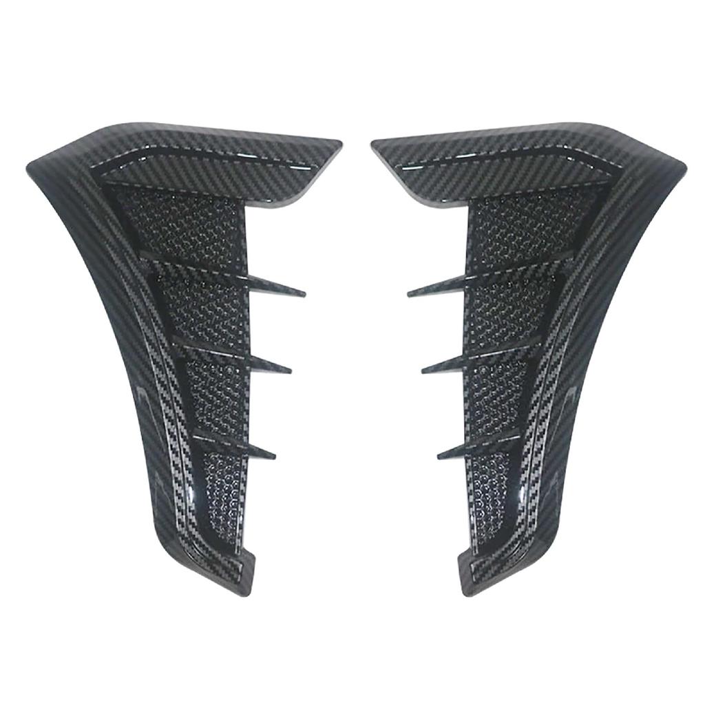 Saki&Masa Front Fender Dummy Ducts (Left & Right), Carbon Fiber Pattern, Universal Ducts, Soft Material, Easy Customization