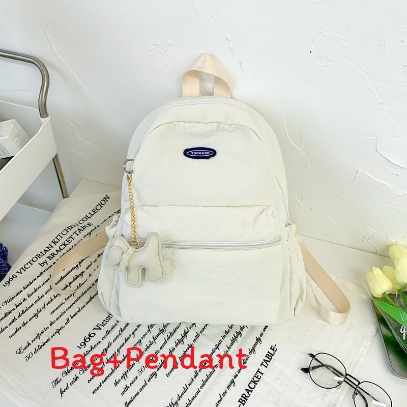 Lightweight Kids Simple Backpack With Color Block Design For School Learning