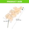 Realistic Artificial Orchids Stem Silk Flower Branch for Permanent Wedding Displays or Home Vases Table Decoration