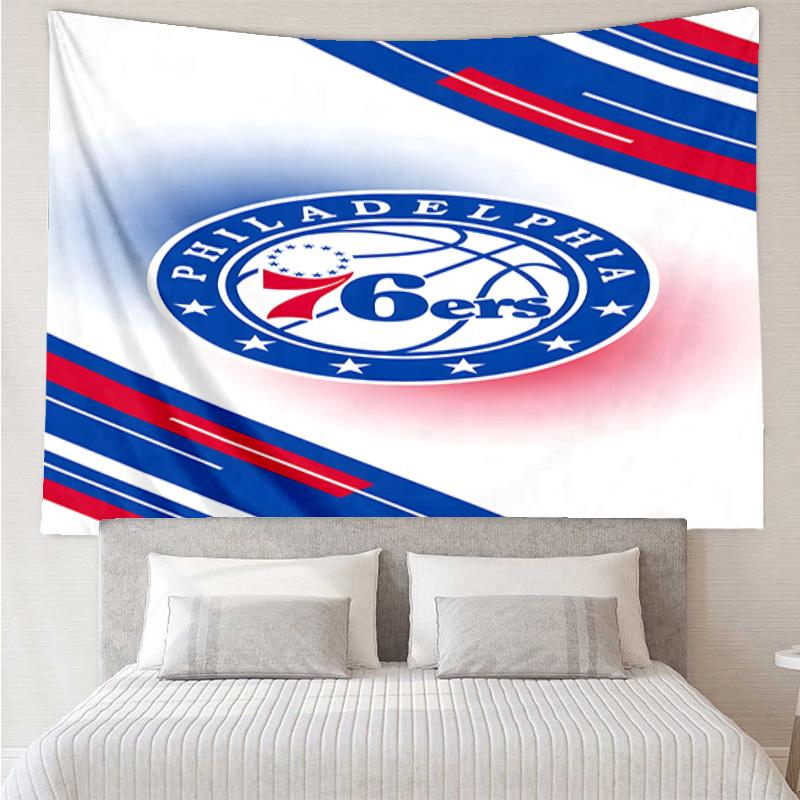 Philadelphia Basketball Team Quick-Dry Tapestry Hanging for Bedroom,Livingroom, Playroom,Decor Art Room Wall Tapestry Holiday and Birthday Gifts