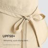 Solid Color Summer Sun Hat Lace Up Bucket Hat Fashion Sunshade Hat  Travel