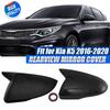 2x Gloss Black Side Rear View Mirror Cover Cap Trim For KIA K5 Optima 2016-2020