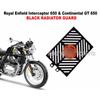 BLACK "RADIATOR GUARD" Fit for Royal Enfield Interceptor & Continental GT 650