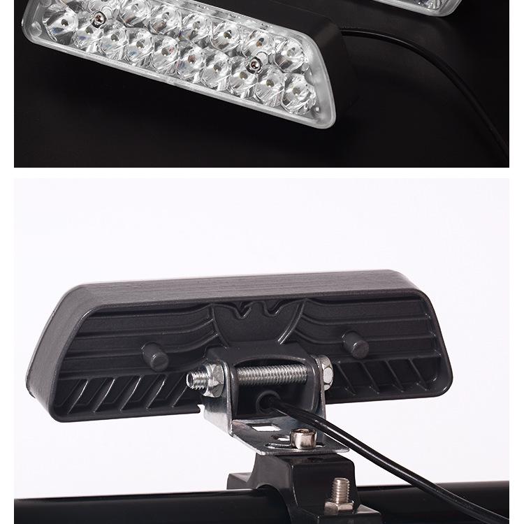 Super lysstærk 18-LED Vandtæt Motorcykel Spotlys 12V-60V X20