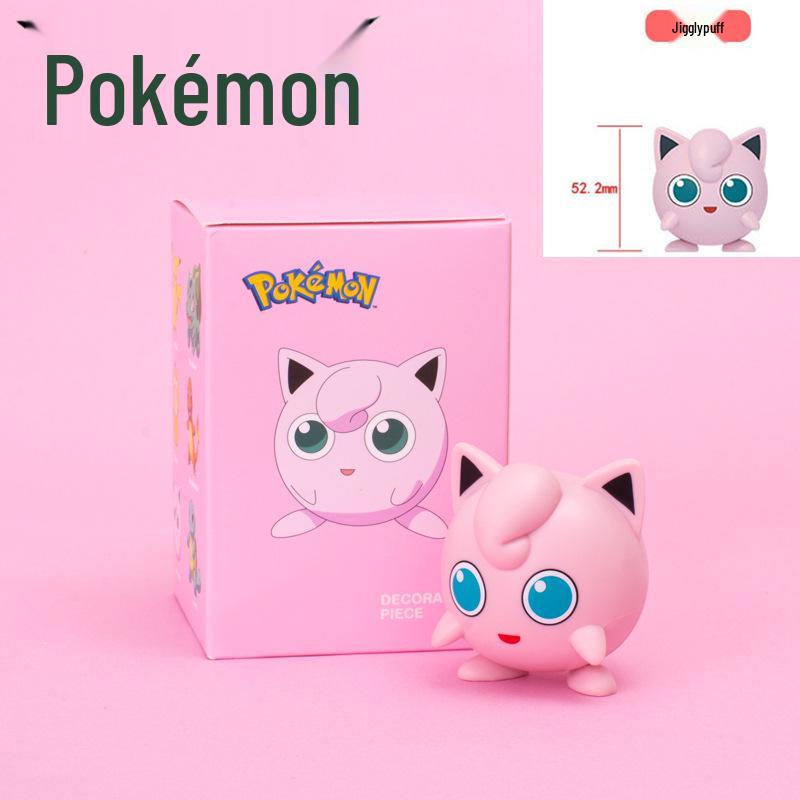 Authentic Pokémon Sleepy Style Blind Box: Pikachu, Psyduck, Charmander, Squirtle Ornaments.