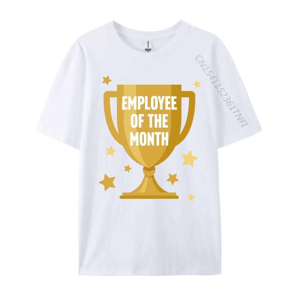 Employee Of The Month Black Graphic Tees Vintage T Shirts T Shirt for Men EU SIZE Casual