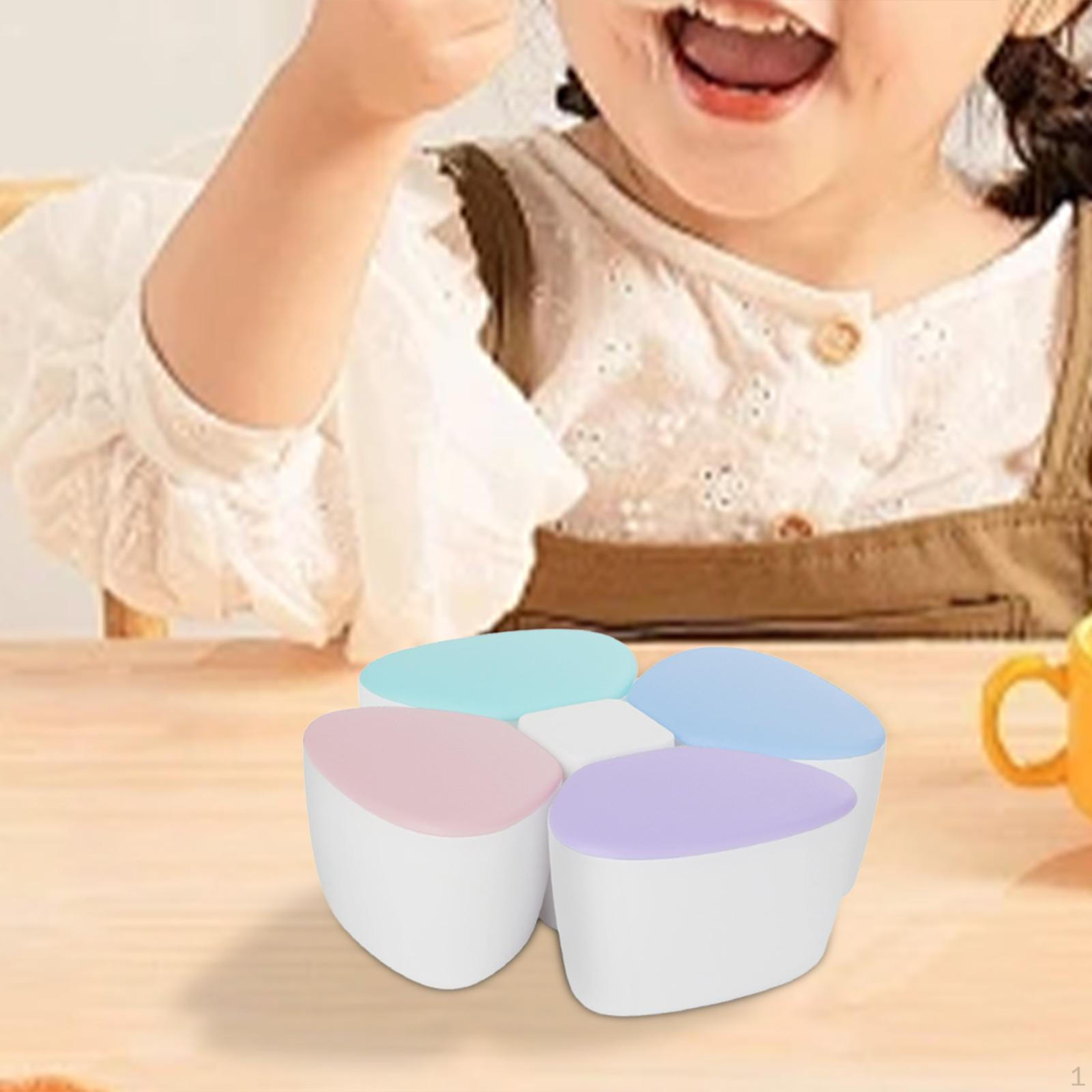 

Dispensers, Snack Support, Portable, Seal Flower, 4 Compartments, Food Box, Container for Multicolor