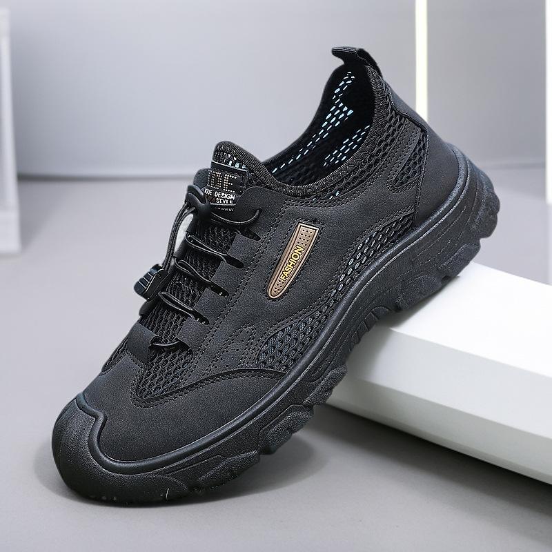 

Удобные мужские кроссовки Модные мужские летние кроссовки Дышащие повседневные кроссовки Дешевая обувь Распродажа Бесплатная доставка 39 чёрный