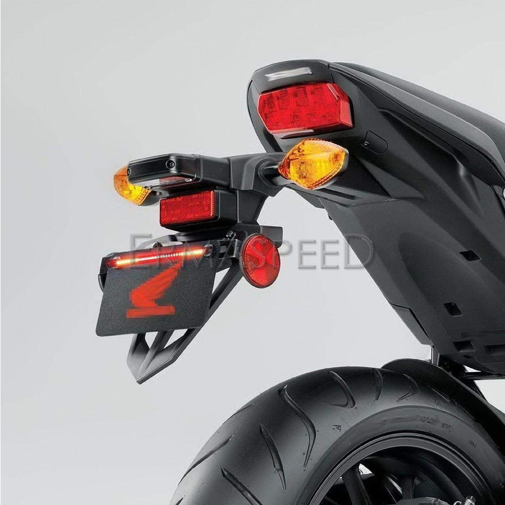 2 Buah Lampu Pelat Lisensi Lampu Rem Ekor Sepeda Motor Sinyal Belok Bilah LED Fleksibel Universal Untuk Sepeda Motor Moto Sepeda Motor