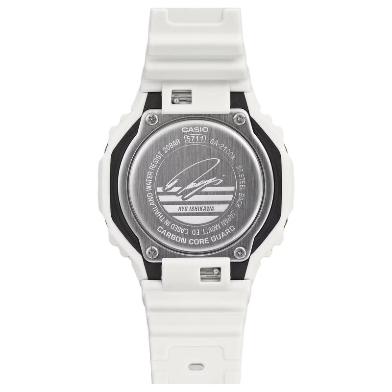 CASIO 2100 series 200 meters waterproof Quartz resin strap men's watch hollow dial GA-2100RI25-7AJR
