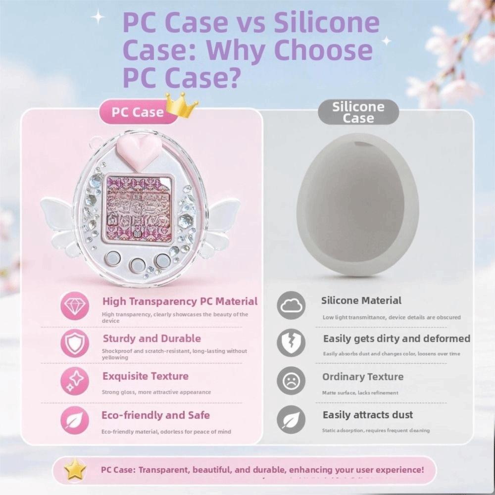 PC Hard Cover Skin Clear Replacement Shell Protective Case for Tamagotchi PS Accessories