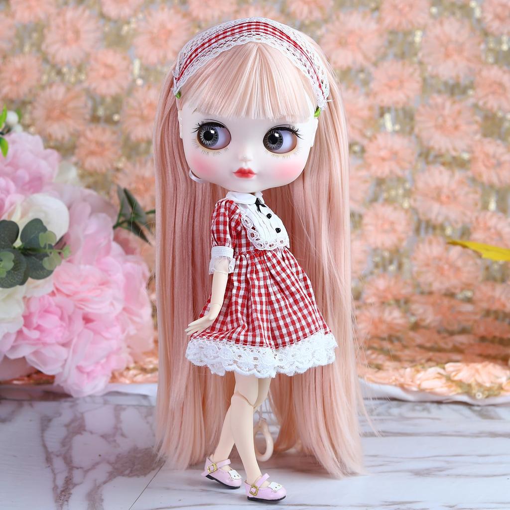 ICY Fortune Days 30cm Doll Body Only, Cute Practice Doll BJD with 4-Color Eye Changes, Wig Change, and Hand Changes (16)
