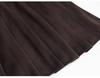 Women's Plus Size Woolen A-Line Pleated Skirt in Khaki - High Waist, Short Length for Spring and Autumn