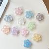 Solid Color Glitter Flower Mobile Phone Airbag Bracket Wind Japanese Women'S Sticky Desktop Bracket Portable