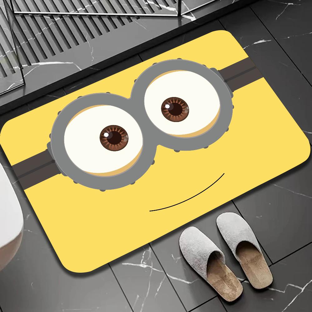 Zeichentrickfilme Minions Fußmatte Türvorleger Heimteppich Fußmatte Badezimmer Saugfähige Matten Rutschfeste Matten Heimdekorationszubehör
