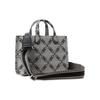 New MICHAEL KORS Gigi Jacquard Tote Bag Shopping Bag Handbag Small Size Women's Gray & Black 30S3S3GM5J-006