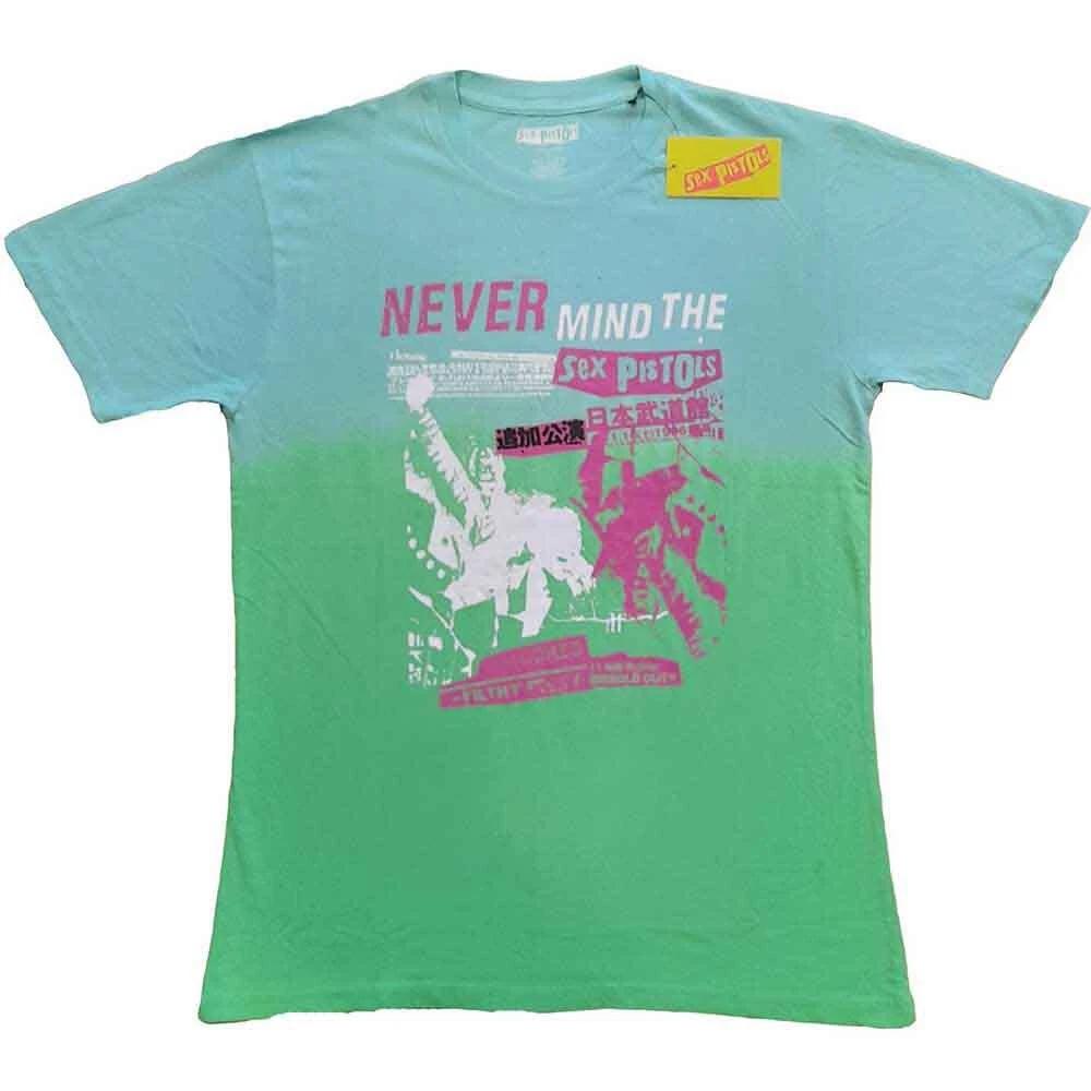 The Sex Pistols Unisex T-Shirt: NMTB Japan (Dip-Dye) (Medium) S