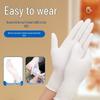 Disposable White Nitrile Gloves - Food Grade, Powder-Free, Versatile for Hairdressing, Experiments, and Household Use