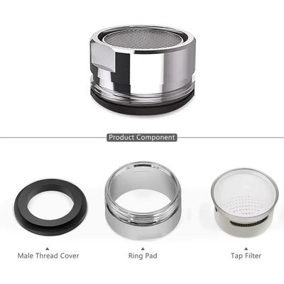 3PCS Brass Water Saving Faucet Tap Aerator M24 Thread Bathroom Faucet Bubbler Stainless Steel Replaceable Filter Mixed Nozzle