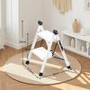 Shosho Folding Step Stool, Lightweight Design, Non-Slip, No Assembly Required, Storage Compatible (White, 2 Steps)