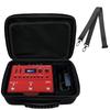 Effects Pedal Case Musiin Shockproof Portable with Adjustable Strap Black 192x128x54mm