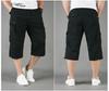 Men's Summer Cropped Trousers Overalls Loose Thin Multi Pocket Outdoor Sports Casual Shorts