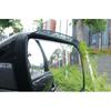 For Ford Explorer 2011-2019 Paint Black Rear View Mirror Rain Eyebrow Trim 2PCS
