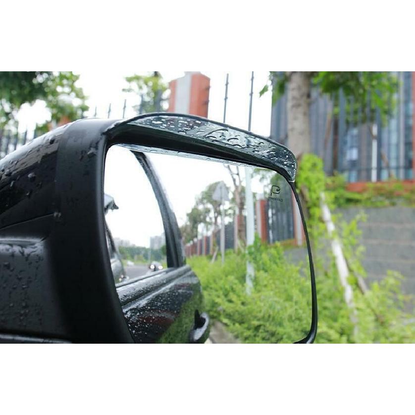 For Ford Explorer 2011-2019 Paint Black Rear View Mirror Rain Eyebrow Trim 2PCS