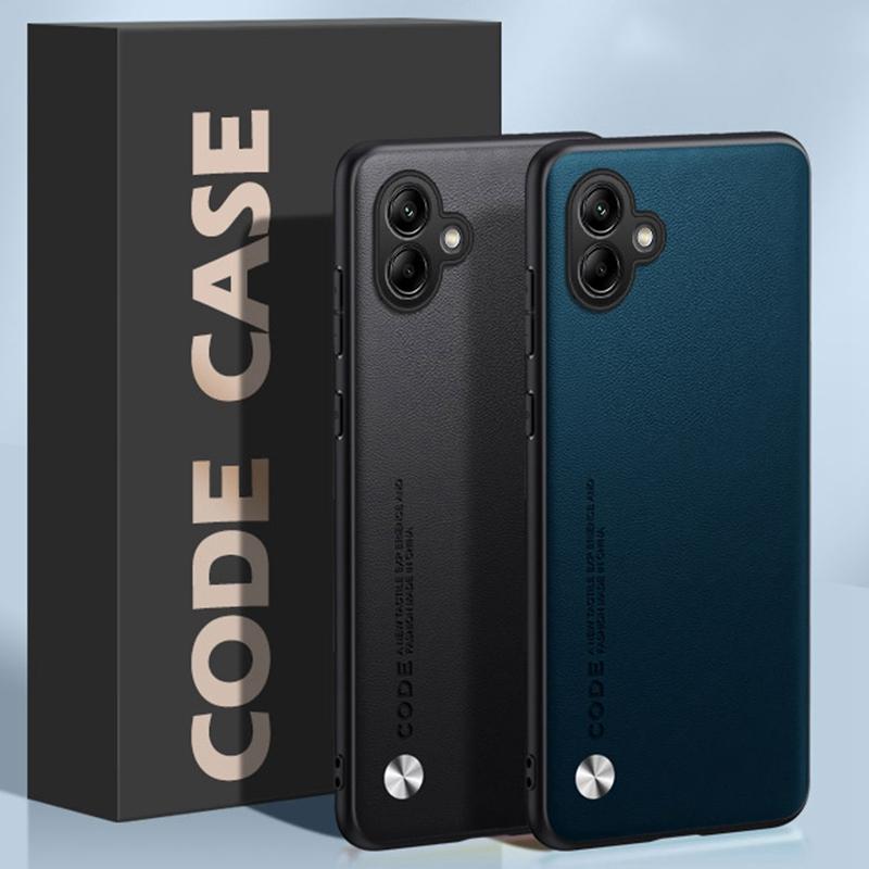 Luxusní PU kožené pouzdro pro Samsung Galaxy A06 zadní kryt matný silikonový nárazuvzdorný kryt s plnou ochranou pro telefon Samsung A06 4G