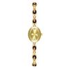 Women's Vintage Colorful Jade Bracelet Wristwatches Clock Oval Dial Quartz Waterproof Watch