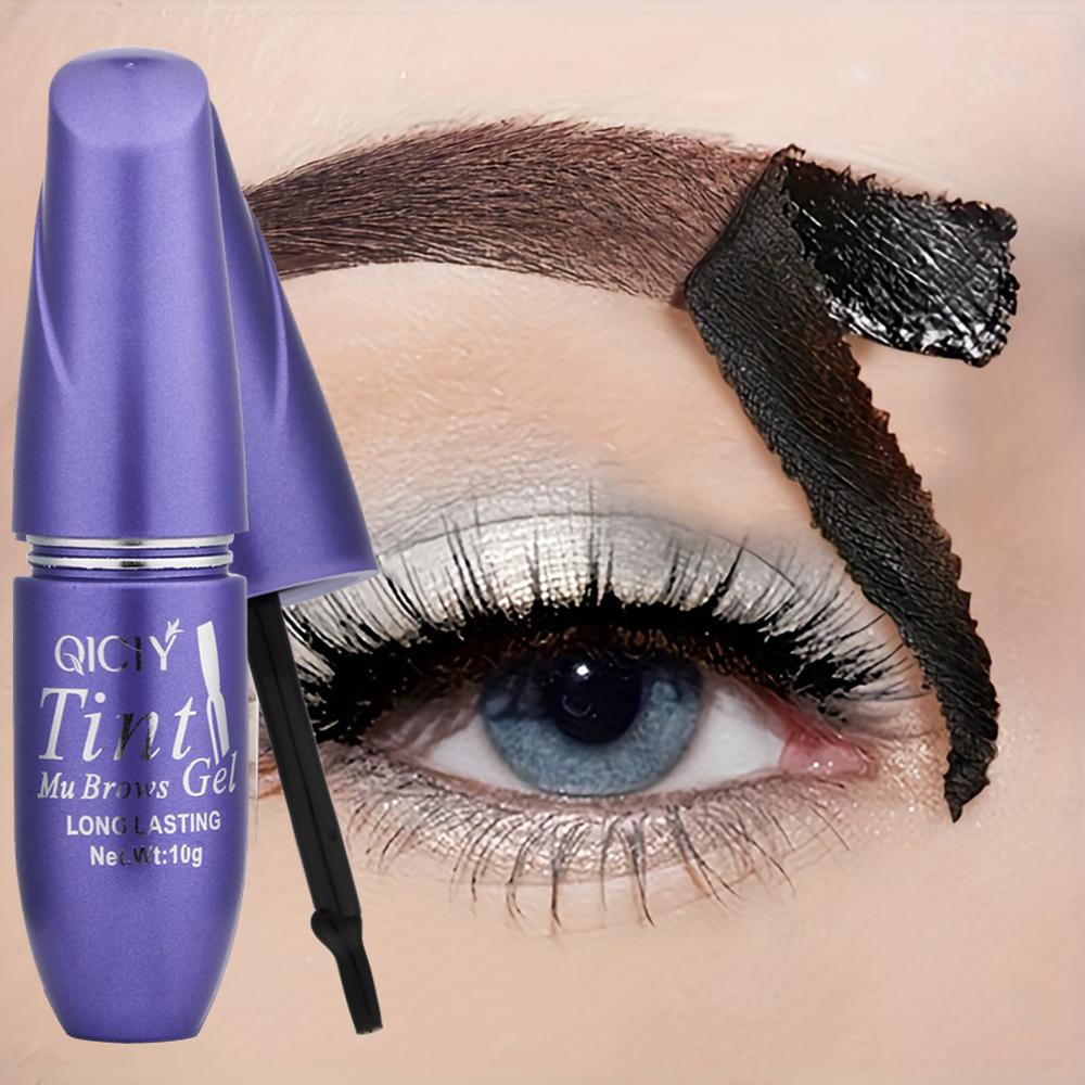 Crème Teinture Sourcils Semi-Permanente Peel Off Imperméable Résistante à la Sueur Gel Sourcils Naturel Longue Tenue Maquillage Sourcils Sauvages Strippés