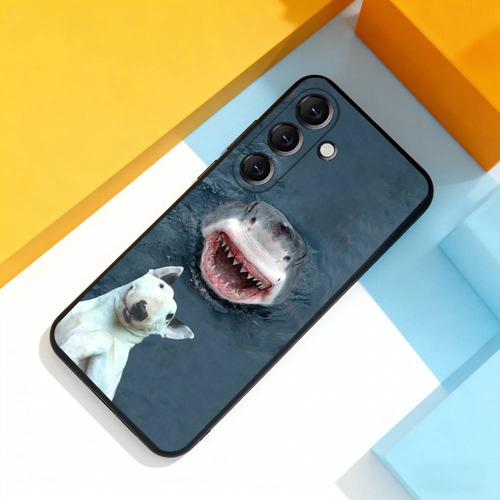 Bull Terrier Dog Pet For Samsung Galaxy A 73,72,51,53,52,71,22,5G,Note,J7,8,9 Soft Black Cover Phone Case