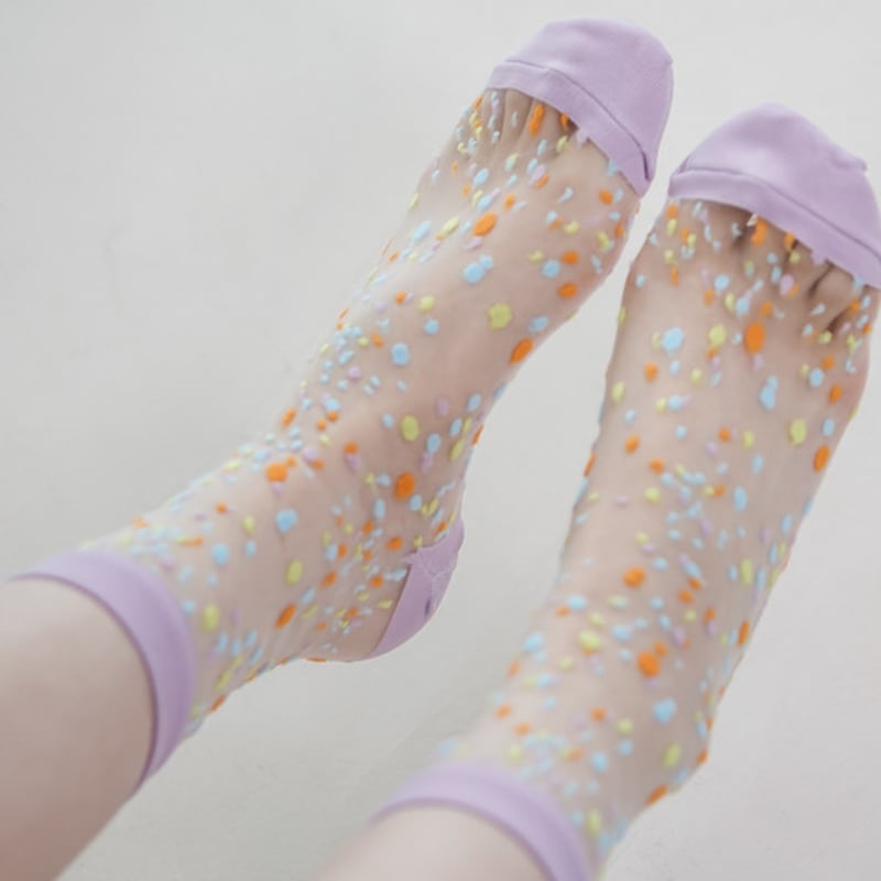 Meminn Affleck See-through Socks 3colors