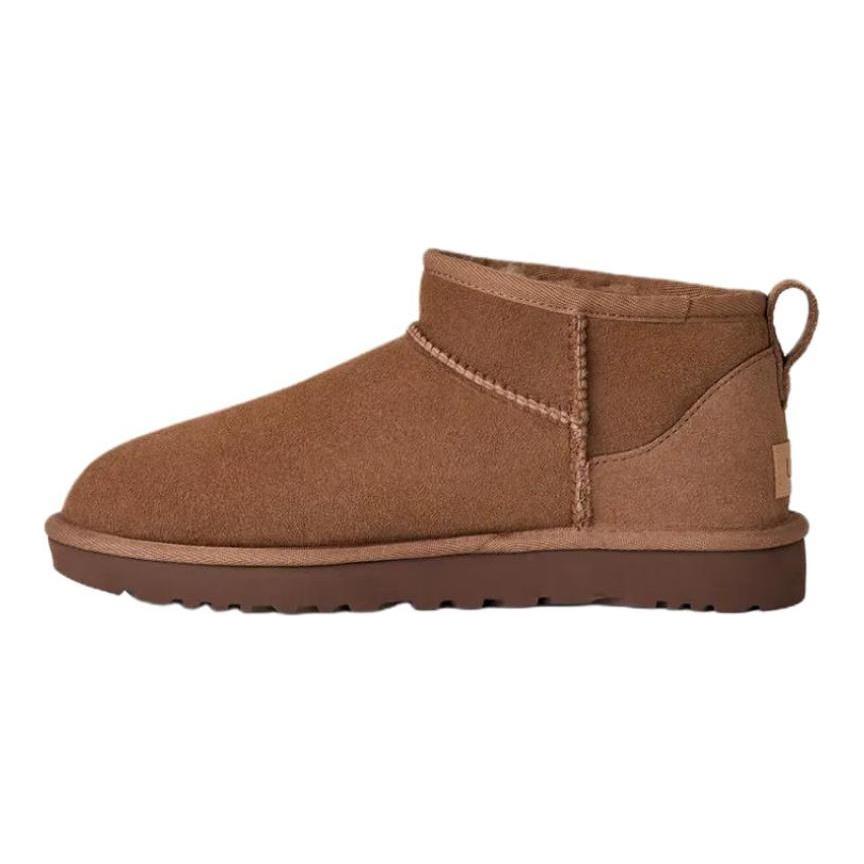 UGG CLASSIC ULTRA MINI Thermal Ankle Length Snow Boots Women's Dark Brown Sneakers 1116109-RYK