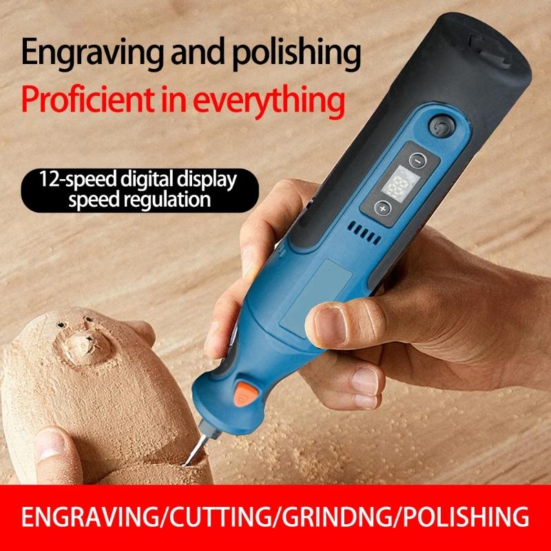 High Speed Rechargeable Engraving Machine 30000RPM Largest For Detailed Crafting Industrial Use Solid Construction