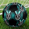 Port Adelaide Soccer Ball Size 5 Colorful Machine Stitched PVC Competition Ready Durable High-Bounce