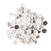 500pcs Wooden Buttons 2 Holes Round Decorative Cartoon Cat Print Assorted Wood Buttons for Kids Clothes Bag Craft 15mm