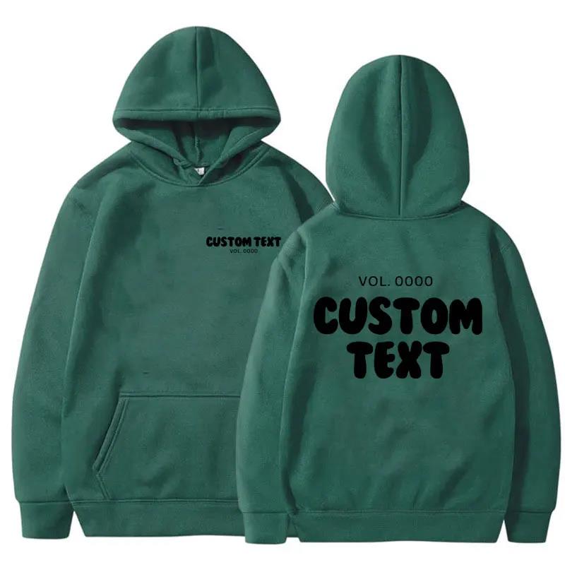 Felpa con Cappuccio con Testo Personalizzato Uomo Moda Felpa Cool Casual Harajuku Street Wear Pullover con Cappuccio Streetwear Felpe con Cappuccio e Felpe da Uomo