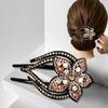 Women Large Hair Claw Rectangle Hair Clips Hairpin Flowers Hair Accessories