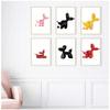 Posters for Wall Home Decoration Contemporary Art Picture Painting Balloon Dog Print Modern Poster Bathroom  Toilet Sign