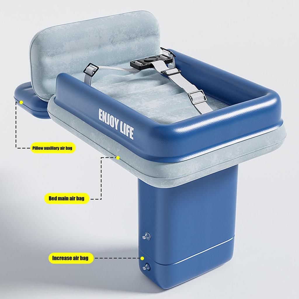 Portable Foldable Toddler Airplane Bed Soft Baby Child Inflatable Mattress Air Bed Seat Extender Sleeping Mattress