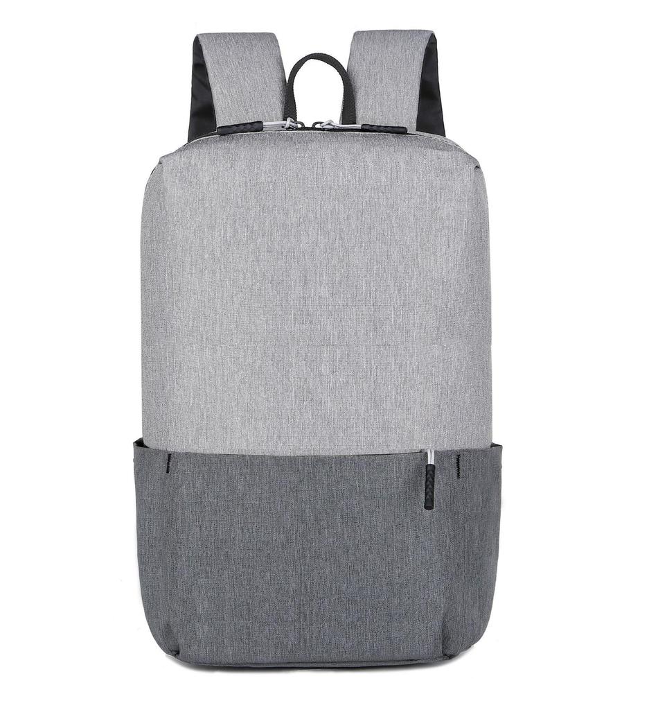 Sac à dos de voyage élégant à blocs de couleurs, style coréen, grande capacité, unisexe, personnalisable.