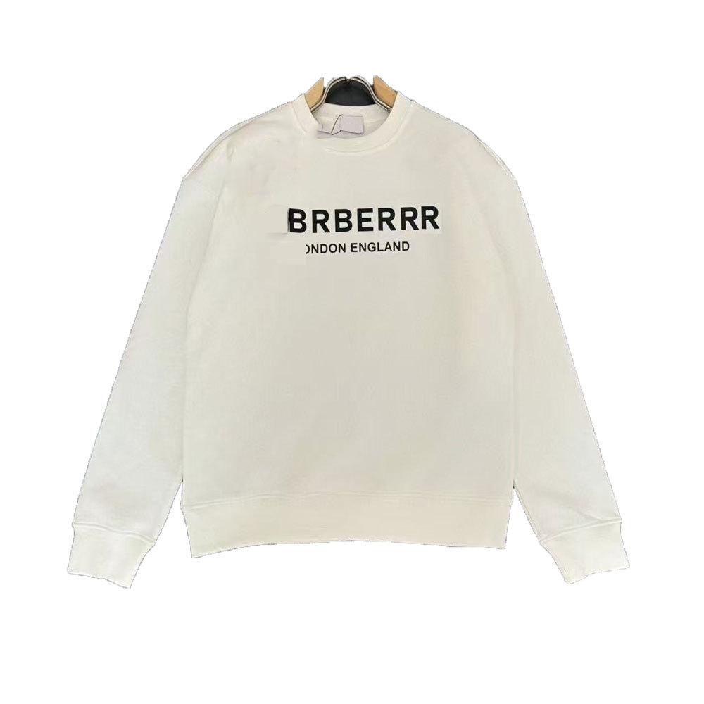 Trendy BBR Silicone Letter Round Neck Hoodie for Men & Women - Version B Family