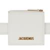 Jacquemus Logo Adjustable Buckle Leather Waist Bag Women bags White 211AC15211300100