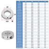 2Pcs High Quality Smooth Body Aluminum Alloy Linear Motion Clamp Precision Split Shaft Collars With Screws