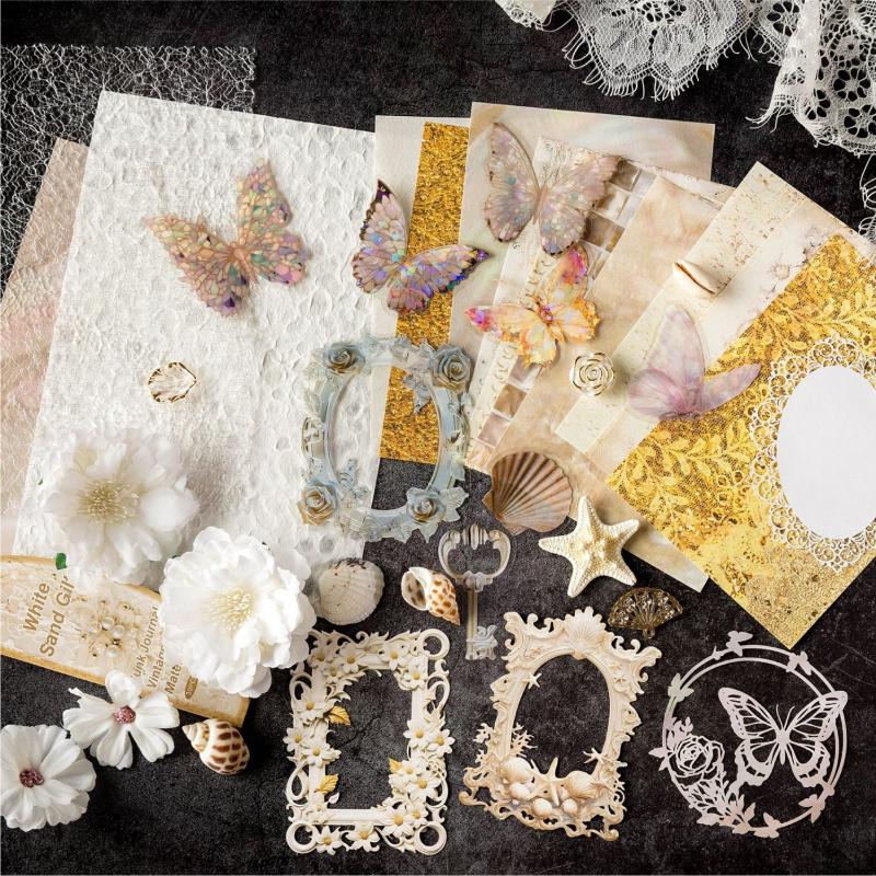 Ins Style Vintage Art Theme Itabag Decor Stickers, 30pcs Large Capacity, Journal Diary Album DIY Collage Material