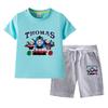 Thomas Kids Boys' 2023 Cotton Summer Set: Short Sleeve T-shirt & Capris 2-Piece