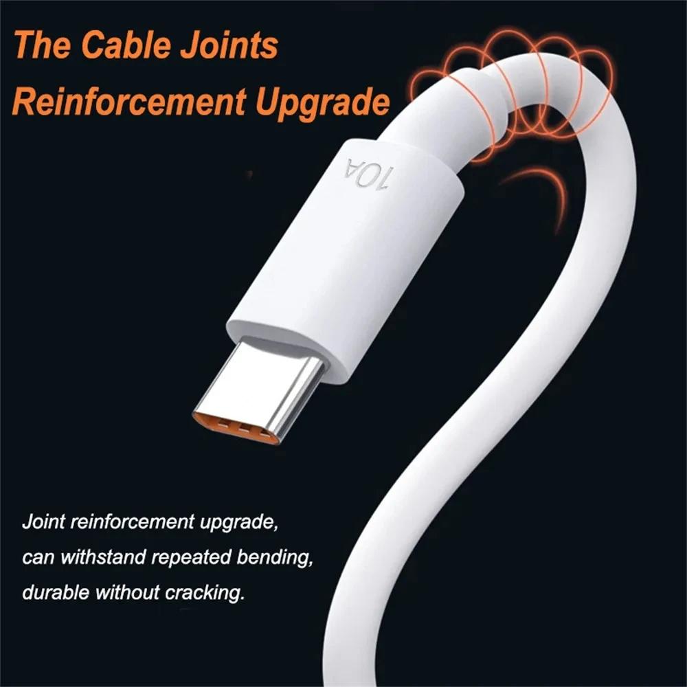 5Pcs Type C Super Fast Charge Data Cable 120W Quick Charger Cable for Samsung Xiaomi  USB C Mobile Phone Data Cord